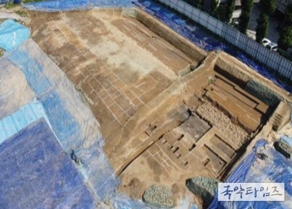 풍납토성 서성벽 복원지구 평단면조사 구간 근경