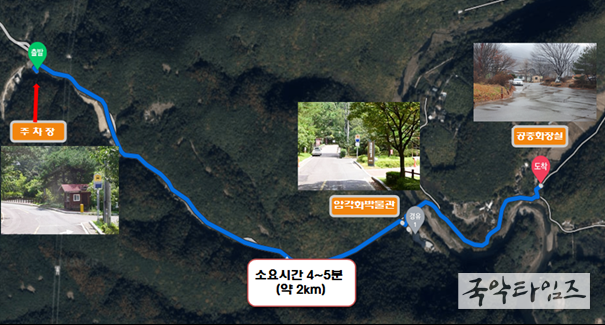 반구대 친환경 저속전기 셔틀버스 운행구간