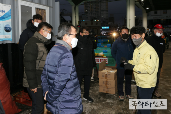 강릉시, 풍어와 만선기원 어업현장 격려 방문