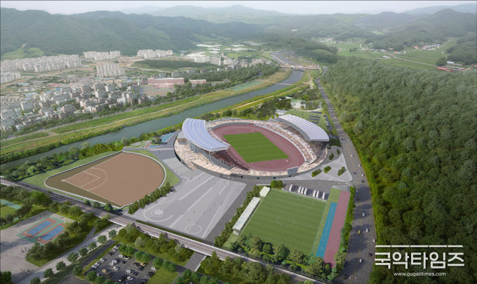 광주 종합운동장 조감도.