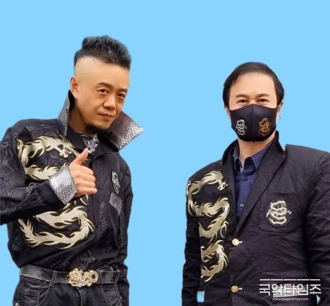 사진=대한경호협회 이건찬 회장(왼쪽)과 한류명품 브랜드 최야성의 최야성 회장(오른쪽)
