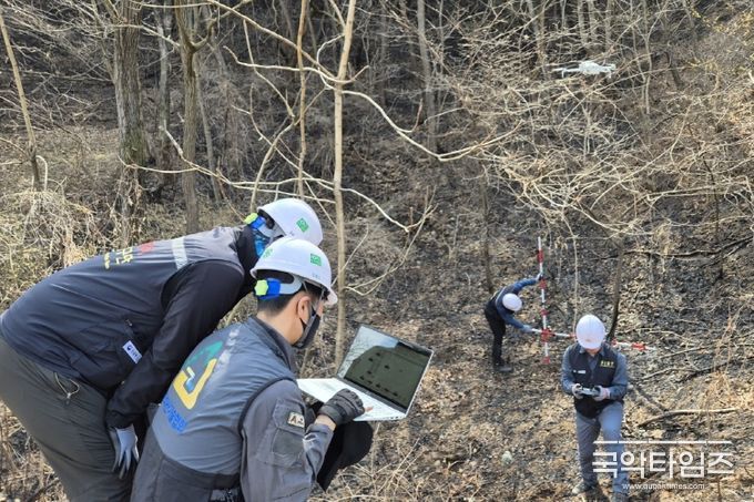 대형산불 피해지 산사태 위험 긴급진단(경상북도 안동)