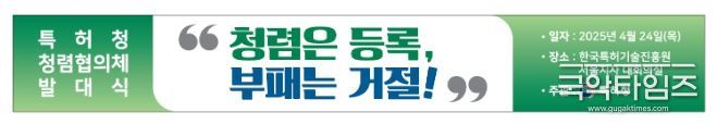 특허청 청렴협의체 발대식 현수막