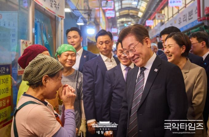 인천 용현시장 방문(대통령실)