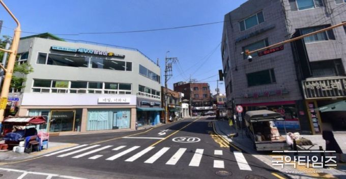 서울 성동구 광나루로11길(송정동) 일대 전경. / 송정벚꽃골목형상점가 제공